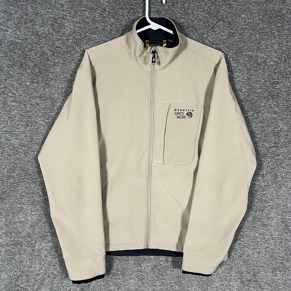 Mountain Hard Wear Other - Mountain Hardwear Jacket Mens Medium Beige Softshell Lined Water Resistant